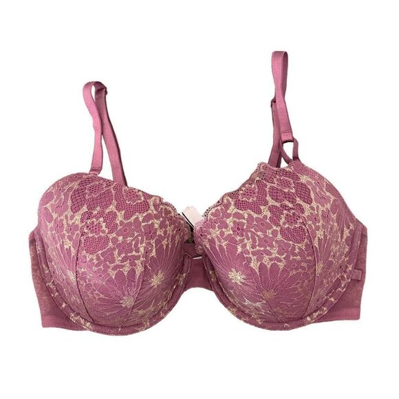 Victoria Secret Pink Lace Padded Sexy Floral Lingerie Bra - Picture 5 of 5